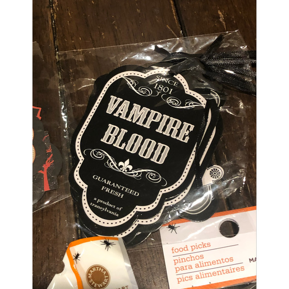 NWT MARTHA STEWART Holidays Halloween Party Food Picks Cupcake‎ Picks Toppers - Picture 4 of 11